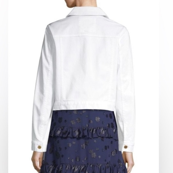 MICHAEL KORS point collar stretch white denim jacket - Picture 9 of 9